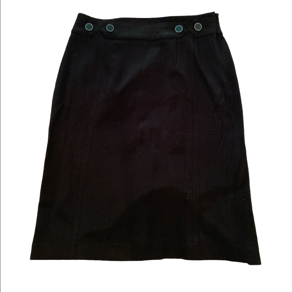 Adrienne vittadini black a line skirt size 4